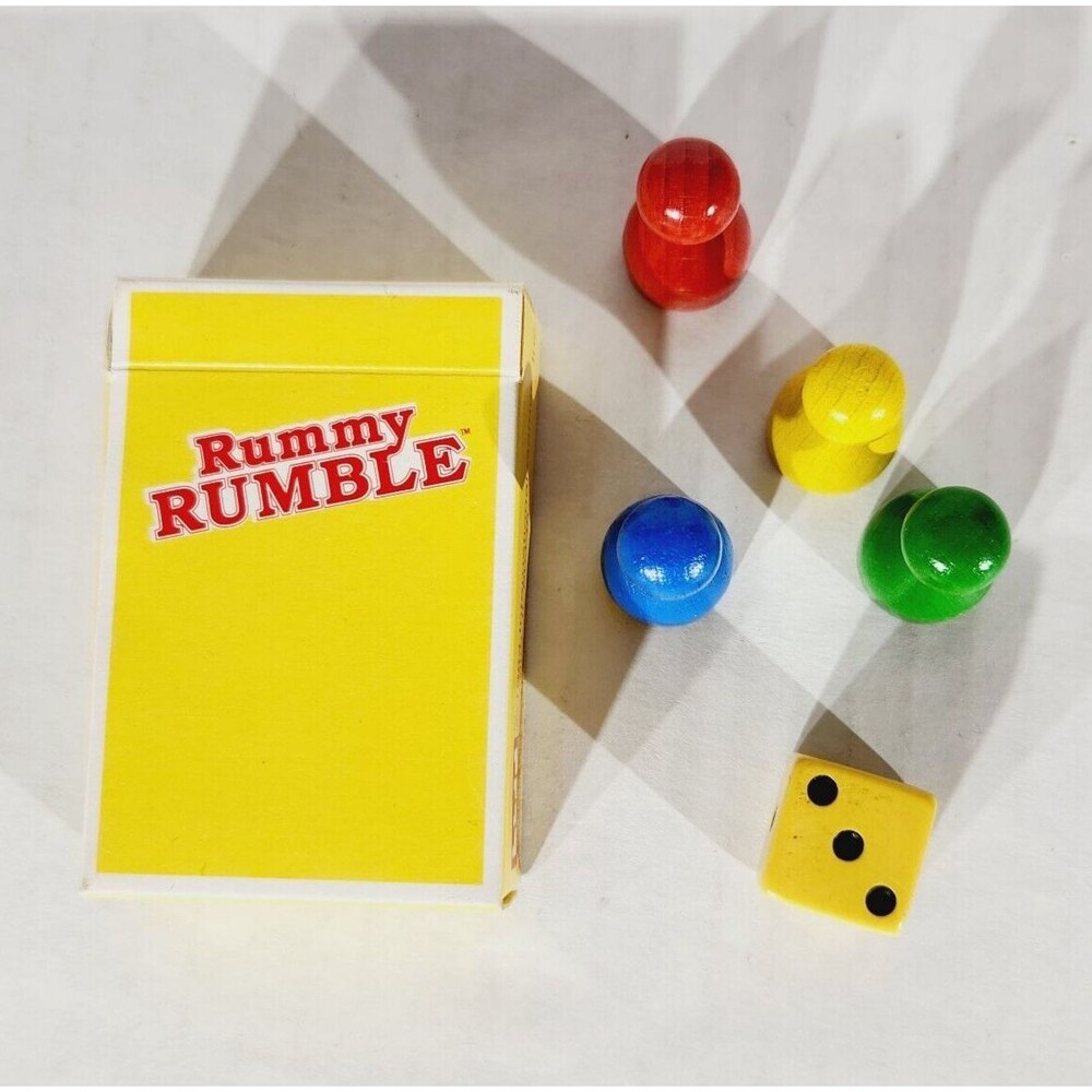 Rummy Rumble Replacement Board Game Parts Pieces Cards Pawn Die Vtg